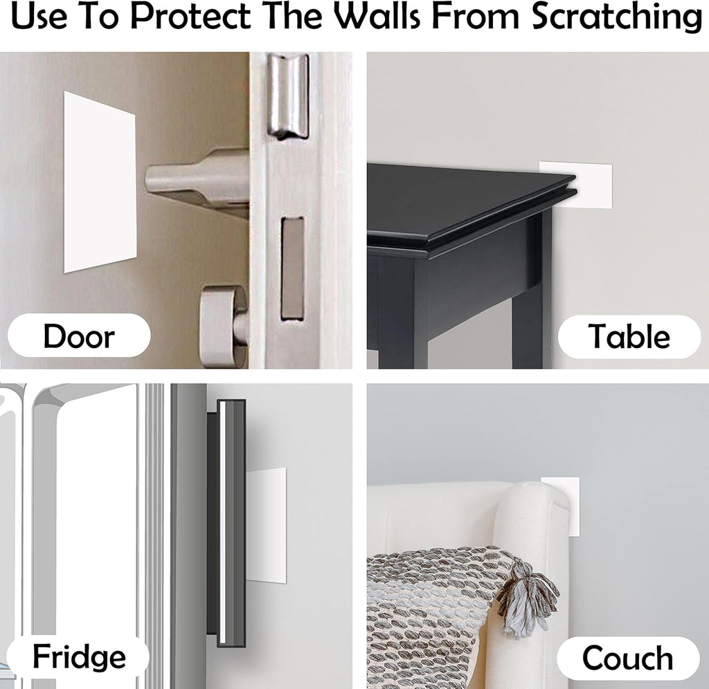 Rubber Bond Self-Adhesive Rubber Wall Outlet Cover Plate 5 Pack - Easy to Apply Peel & Stick Drywall Hole Patch - 5x3 Inch Screwless Blank Wall Plate Cover - Premium Rubber Wall Hole Cover (White)