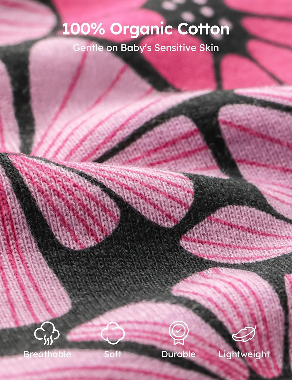 Yoofoss Baby Bodysuits 100% Organic Cotton Short Sleeve Infant Romper for Boy and Girl Baby Clothes, Soft Breathable