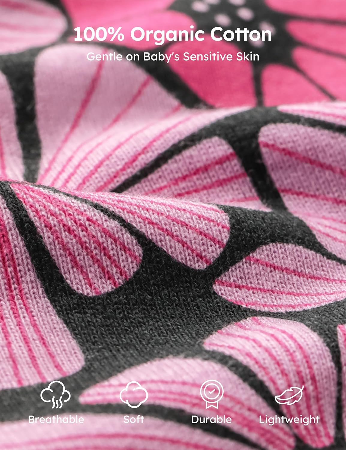 Yoofoss Baby Bodysuits 100% Organic Cotton Short Sleeve Infant Romper for Boy and Girl Baby Clothes, Soft Breathable