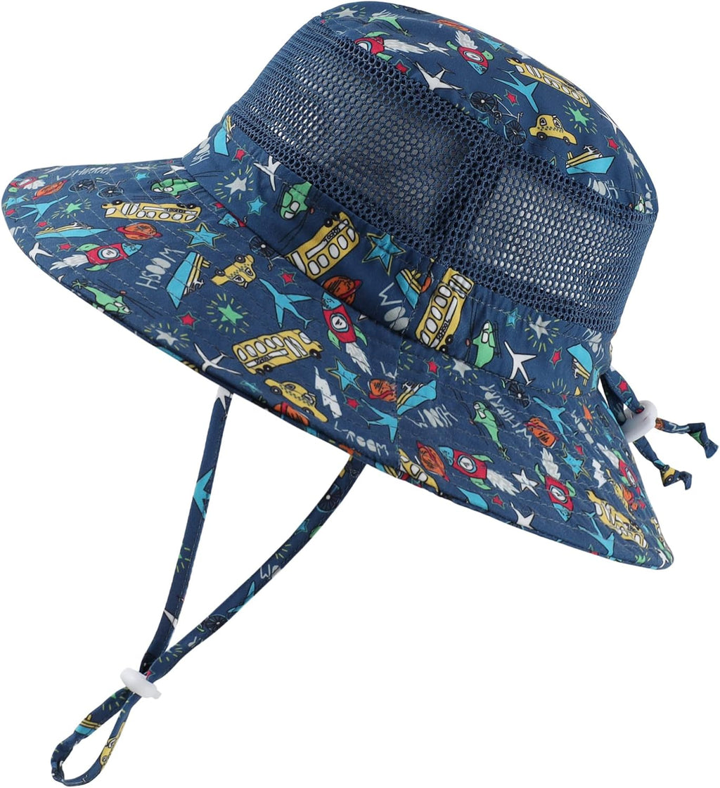 Home Prefer UPF50+ Wide Brim Sun Hat Boys Girls Sun Protection Hat Zoo Beach Swim Safari Bucket Hat for Baby Toddler Kid