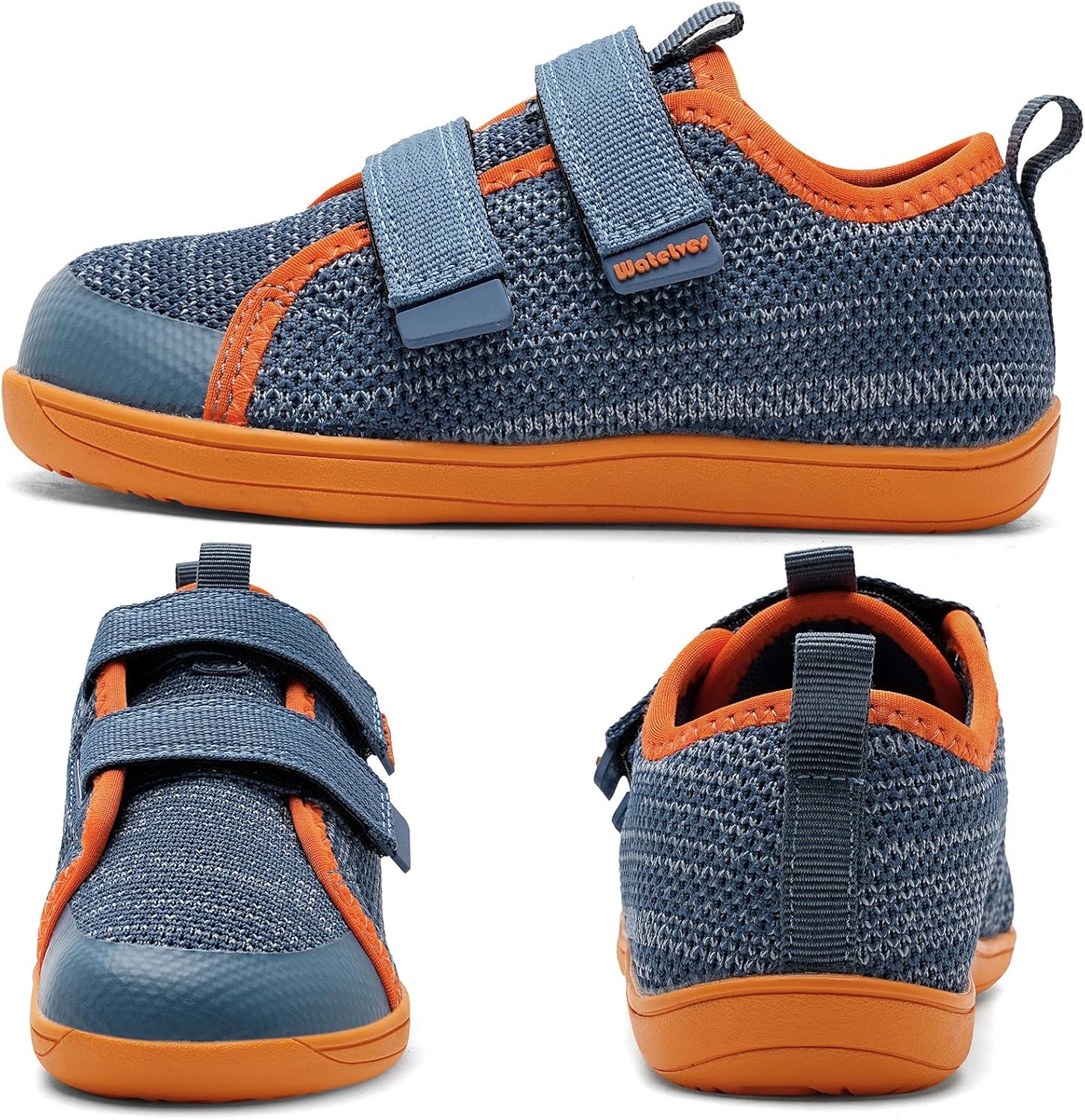 WateLves Toddler Little Kids Wide Barefoot Shoes The First Walking Shoes Girls Boys Breathable Zero Drop Minimalist Sneakers with Wide Toe Box Natural to Grow