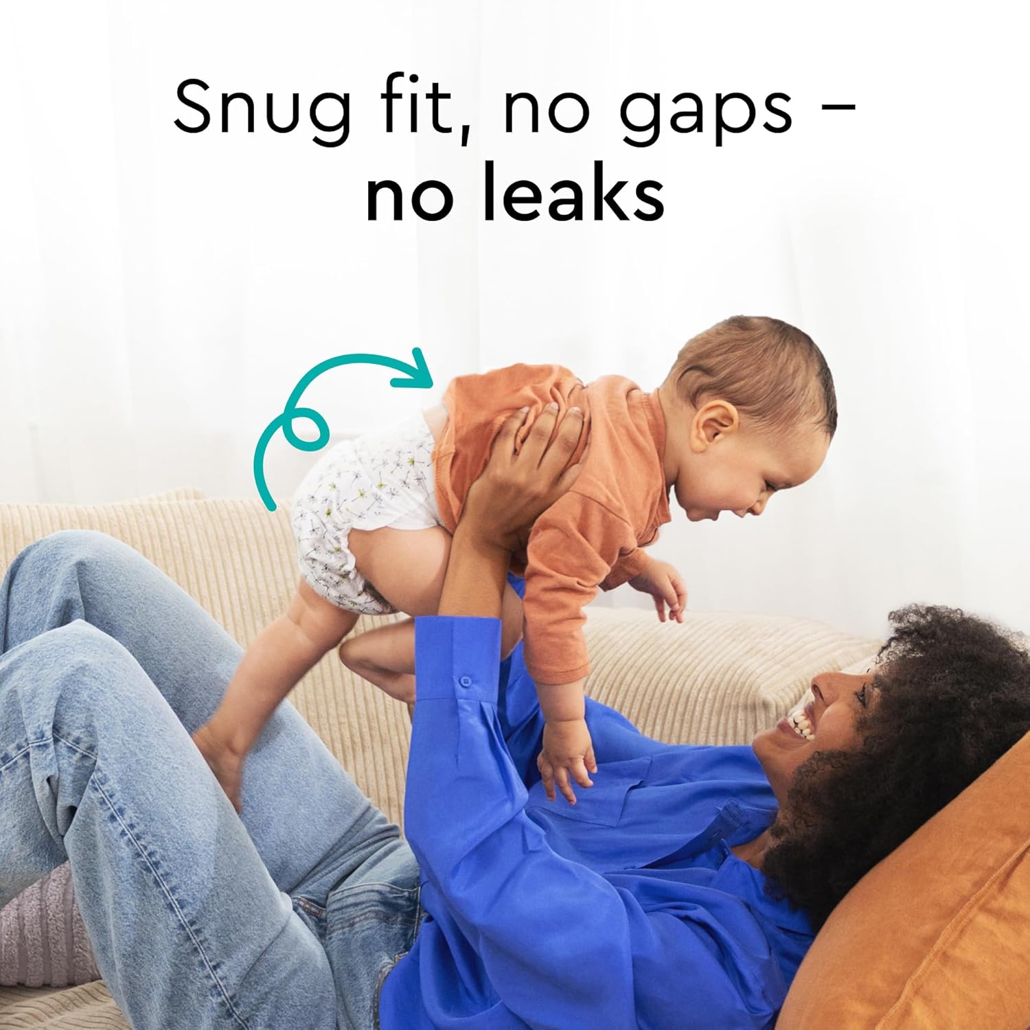 Baby Diapers - Size 6 (29+ lbs), Half-Monthly Supply (57 Count), Leak Protection, Skin-Friendly, Ultrasoft, Perfume- & Chlorine-Free, Hypoallergenic, Dermatologist Tested, Oeko-TEX®