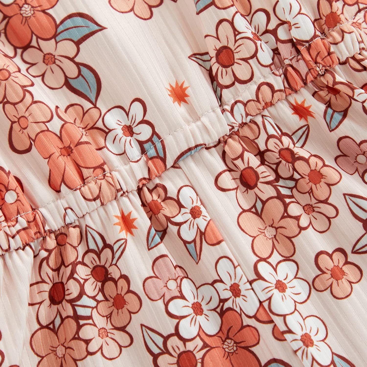 WZTYYDS Toddler Baby Girl Summer Clothes Floral Romper Tie-Up Strap Halter Jumpsuit Infant Summer Sling Playsuit 6M-3T