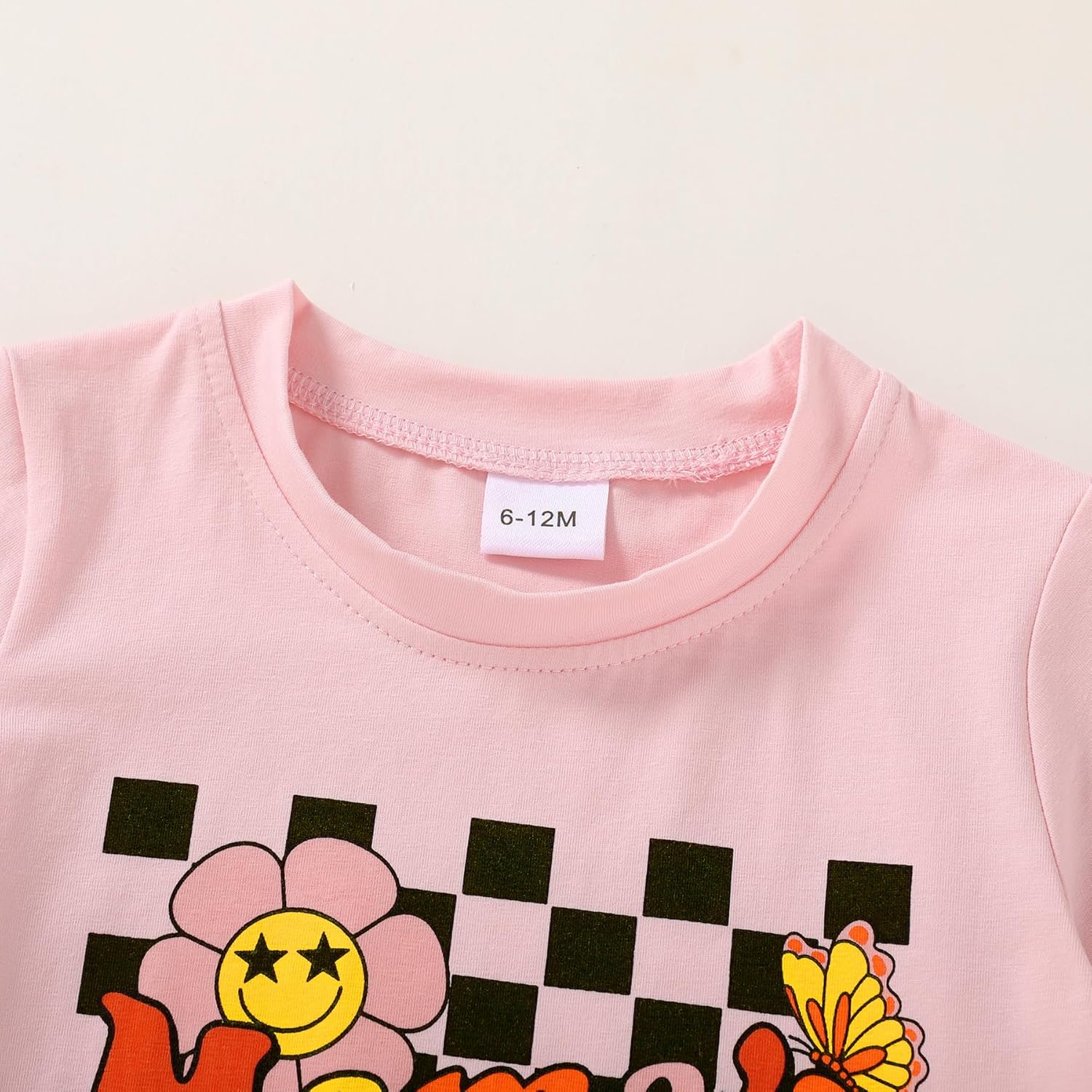 Happy Town Toddler Clothes Baby Boy Girl Smiley Face Shirt Short Sleeve T-Shirt Tee Summer Tops Outfits