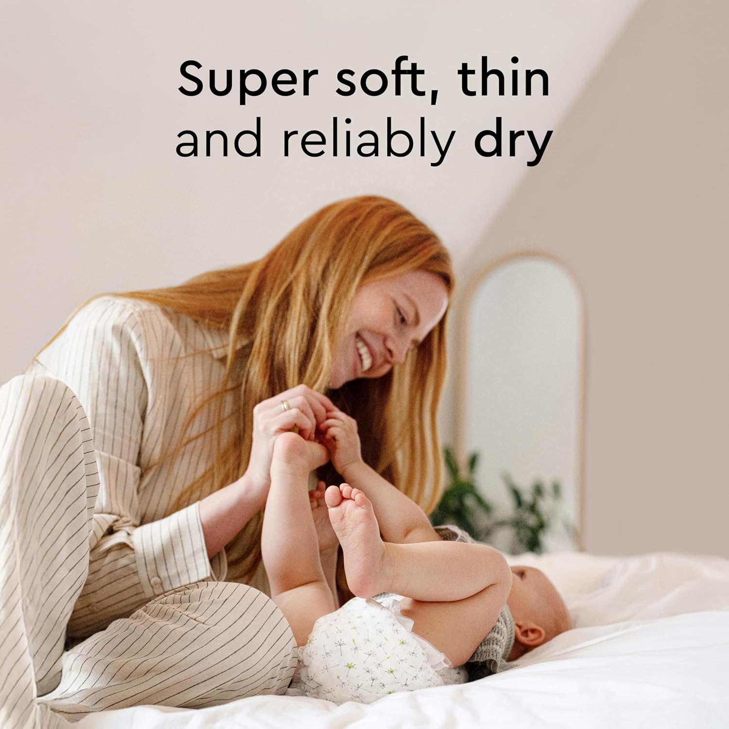 Baby Diapers - Size 3 (13-22 lbs), Monthly Supply (174 Count), Leak Protection, Skin-Friendly, Ultrasoft, Perfume- & Chlorine-Free, Hypoallergenic, Dermatologist Tested, Oeko-TEX®