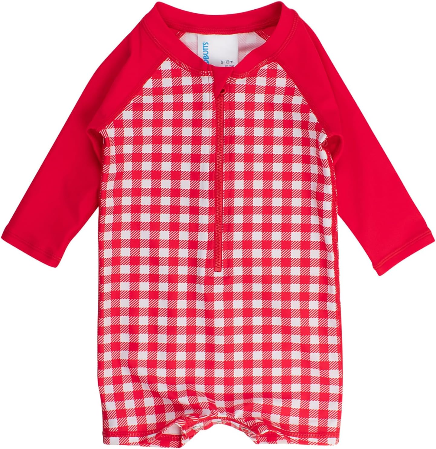 RUGGEDBUTTS Baby/Toddler Boy Swimsuit, One Piece Zipper Rash Guard Sunsuit with UPF 50+ Sun Protection