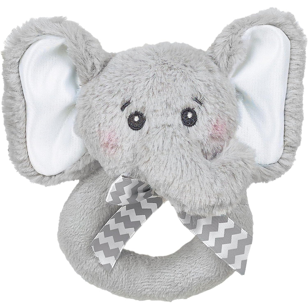 Bearington Collection Baby Lil' Spout, 5.5 in Gray Elephant Plush Stuffed Animal - Baby Elephant Stuff - Newborn Toys