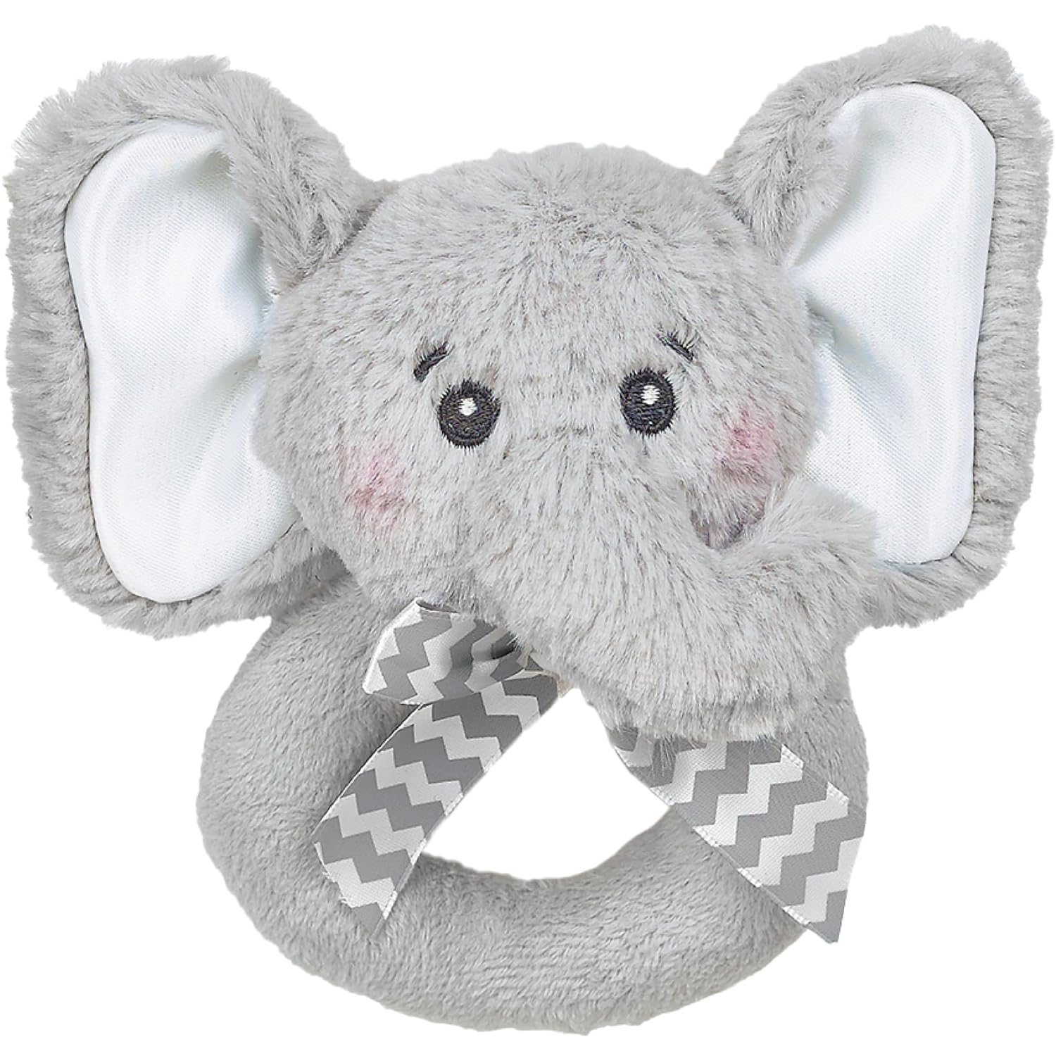 Bearington Collection Baby Lil' Spout, 5.5 in Gray Elephant Plush Stuffed Animal - Baby Elephant Stuff - Newborn Toys