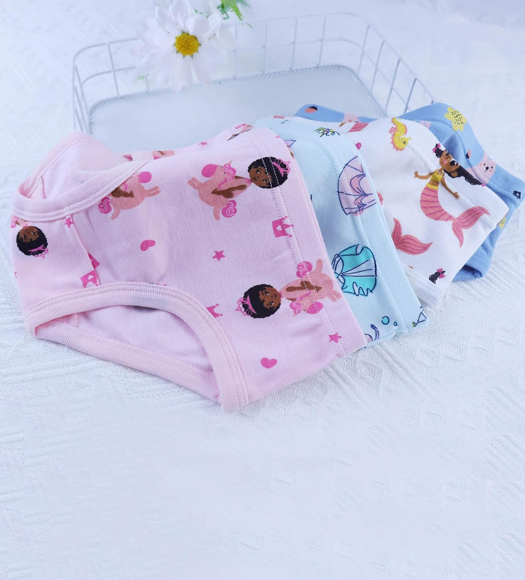 Boboking Girls Soft Underwear Toddler Kids Briefs Cotton Panties 12-pack