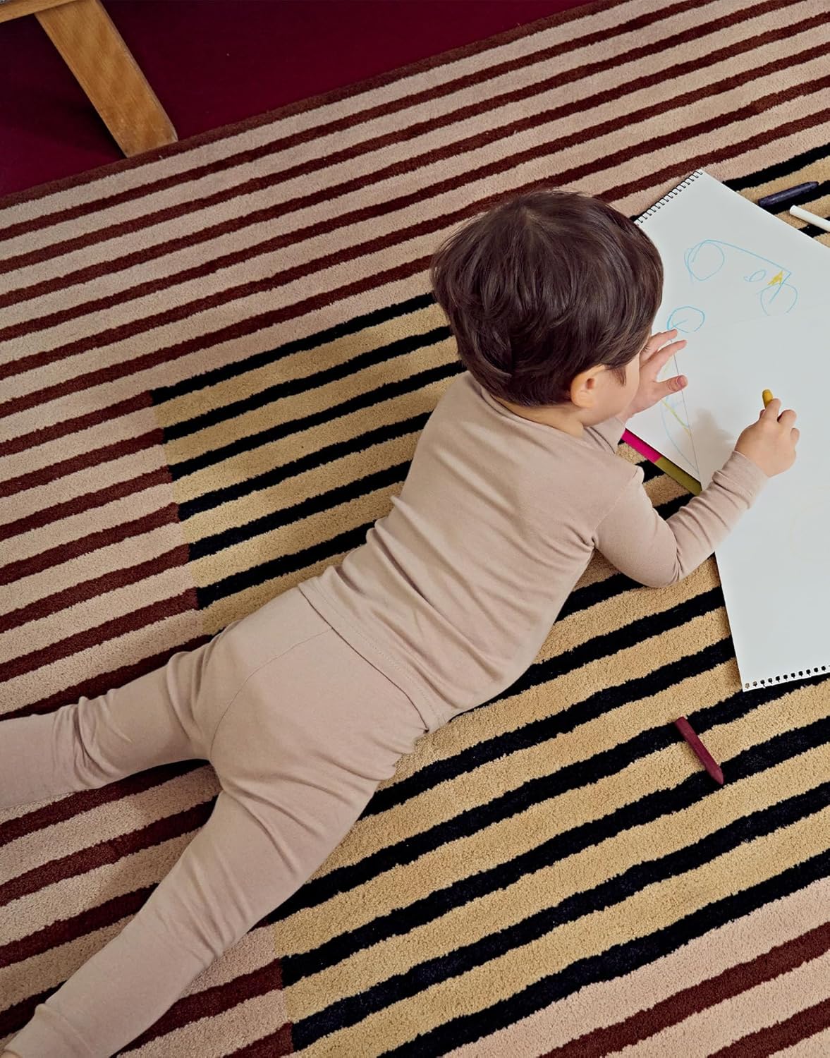 moimoln 6M-8Y Modal Cotton Solid Soft Breathable Baby Toddler Boys Girls Snug fit Pjs Long Sleeve Pajamas Set Sleepwear Daily