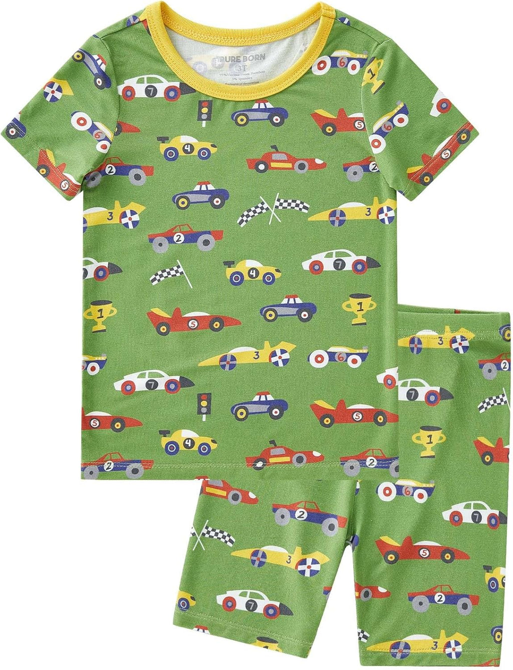 pureborn Baby Viscose From Bamboo Pajamas Set Pjs - Kids Toddler Girl Snug Fit Viscose Sleepwear 2pcs 18M-8Y