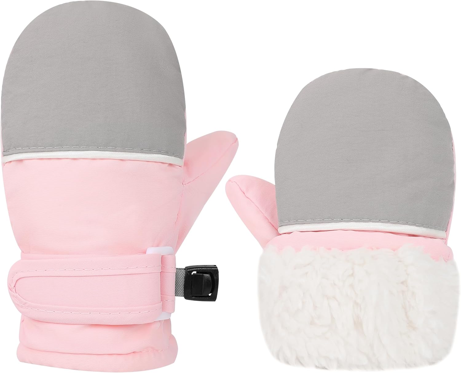 Toddler Gloves Kids Mittens Winter Warm Lined Fleece Gloves Waterproof Snow Baby Mitten for Boys Girls