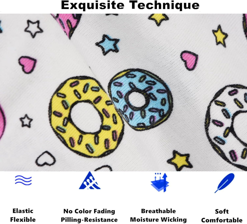 Cczmfeas Girls Hipster Cotton Underwear Boyshort Panties 6 Pack