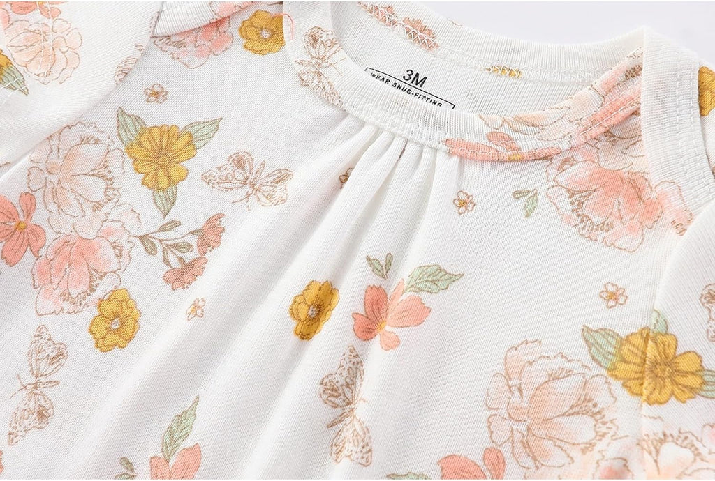 Baby Boy Girl 10 Piece Combined Type Clothing Set Cotton Baby Bodysuits and Pants Set Home Outdoor Infant Clothes