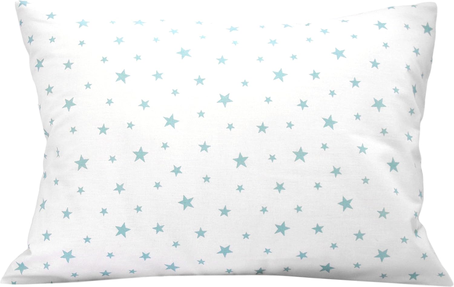 13x18 Pillowcase Children - Star Pillow Case Kids, Toddler Star Pillowcase Cotton, Girl Boys Pillow Cases, Travel Pillow Case Cover - Green Stars