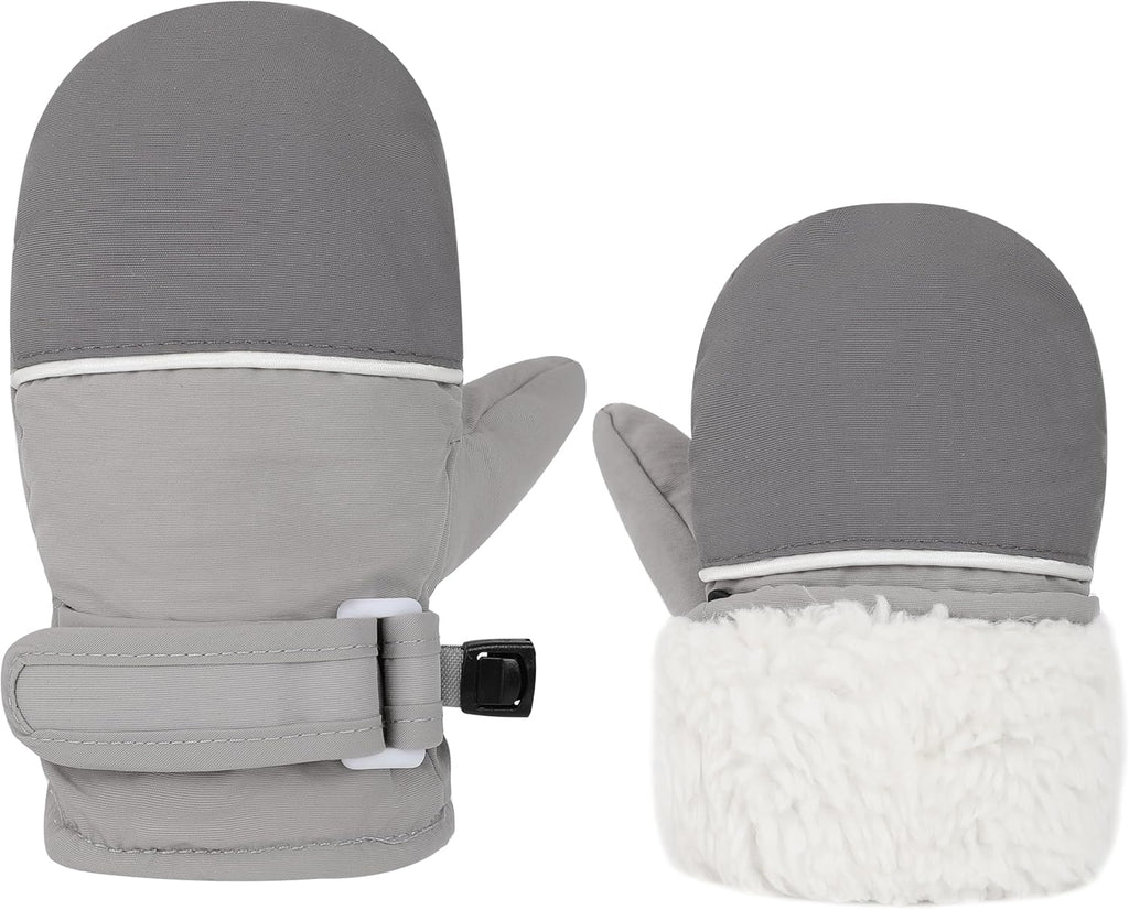 Toddler Gloves Kids Mittens Winter Warm Lined Fleece Gloves Waterproof Snow Baby Mitten for Boys Girls