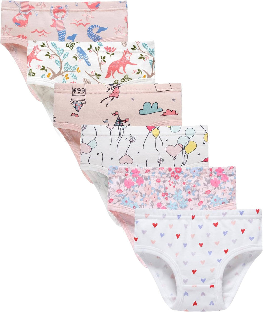 Hahan Girls Soft Panties Toddler Girls Cotton Underwear Kids Briefs