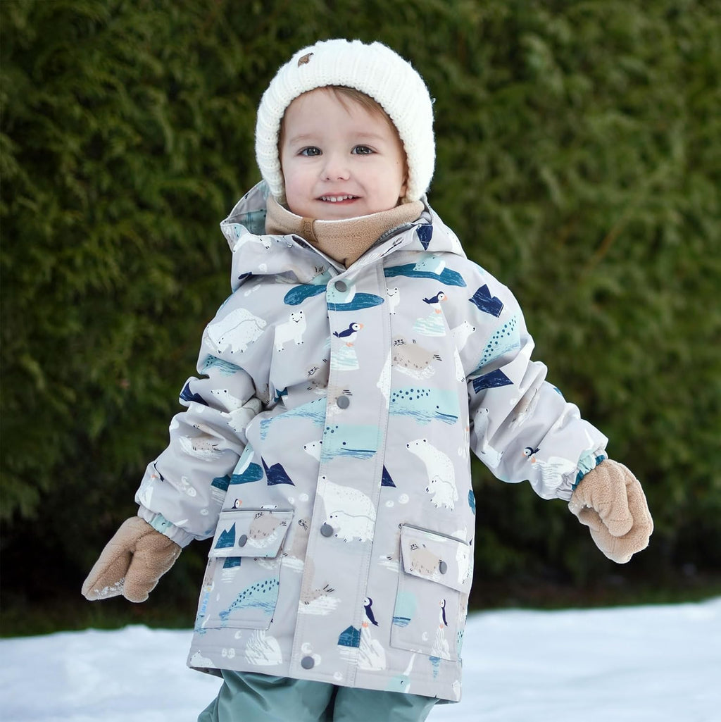 JAN & JUL Waterproof Fleece Lined Rain Jacket, Raincoat for Kids