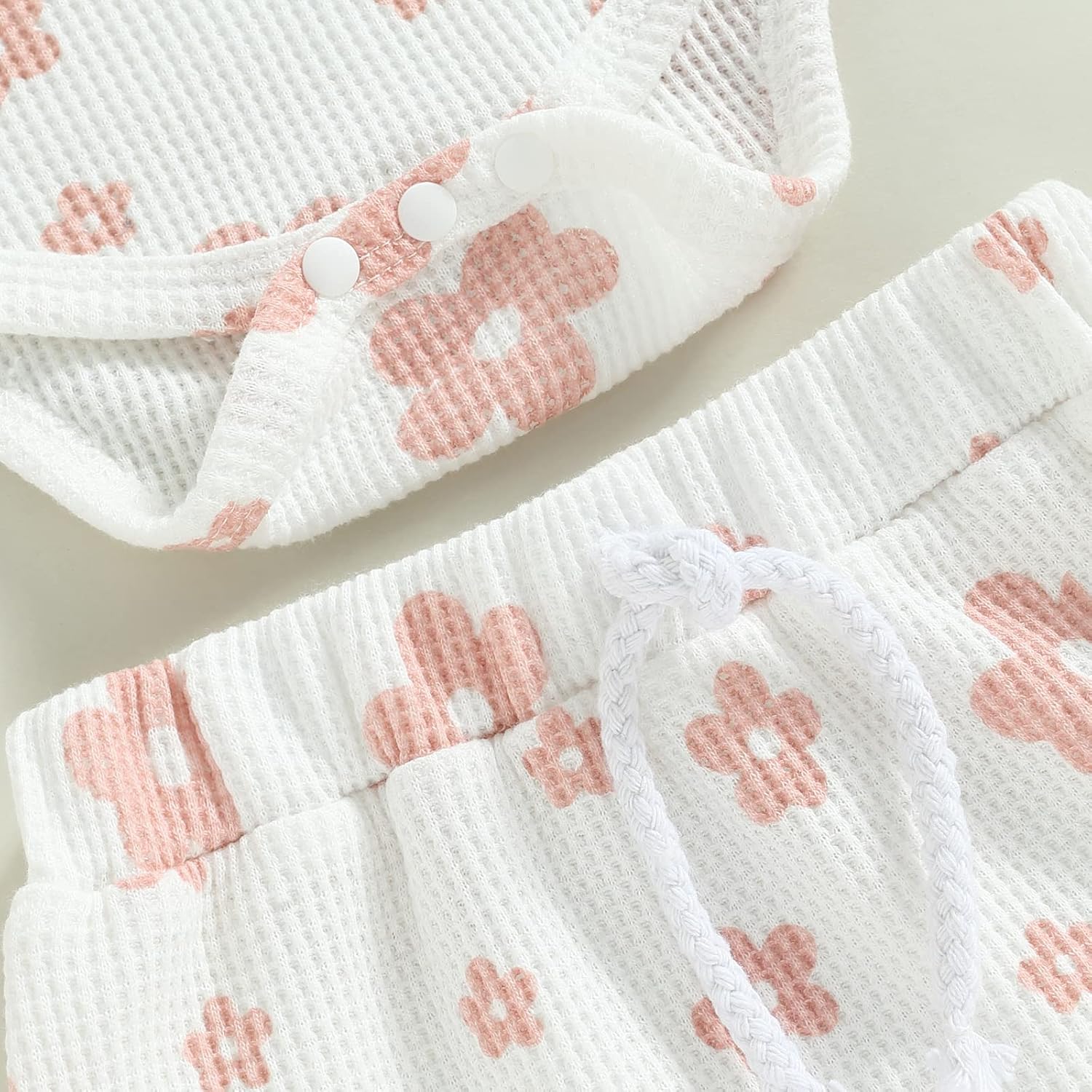 fhutpw Baby Girl Clothes Summer Cute Outfits 3 6 12 18 Months Spaghetti Strap Romper & Floarl Shorts Sets