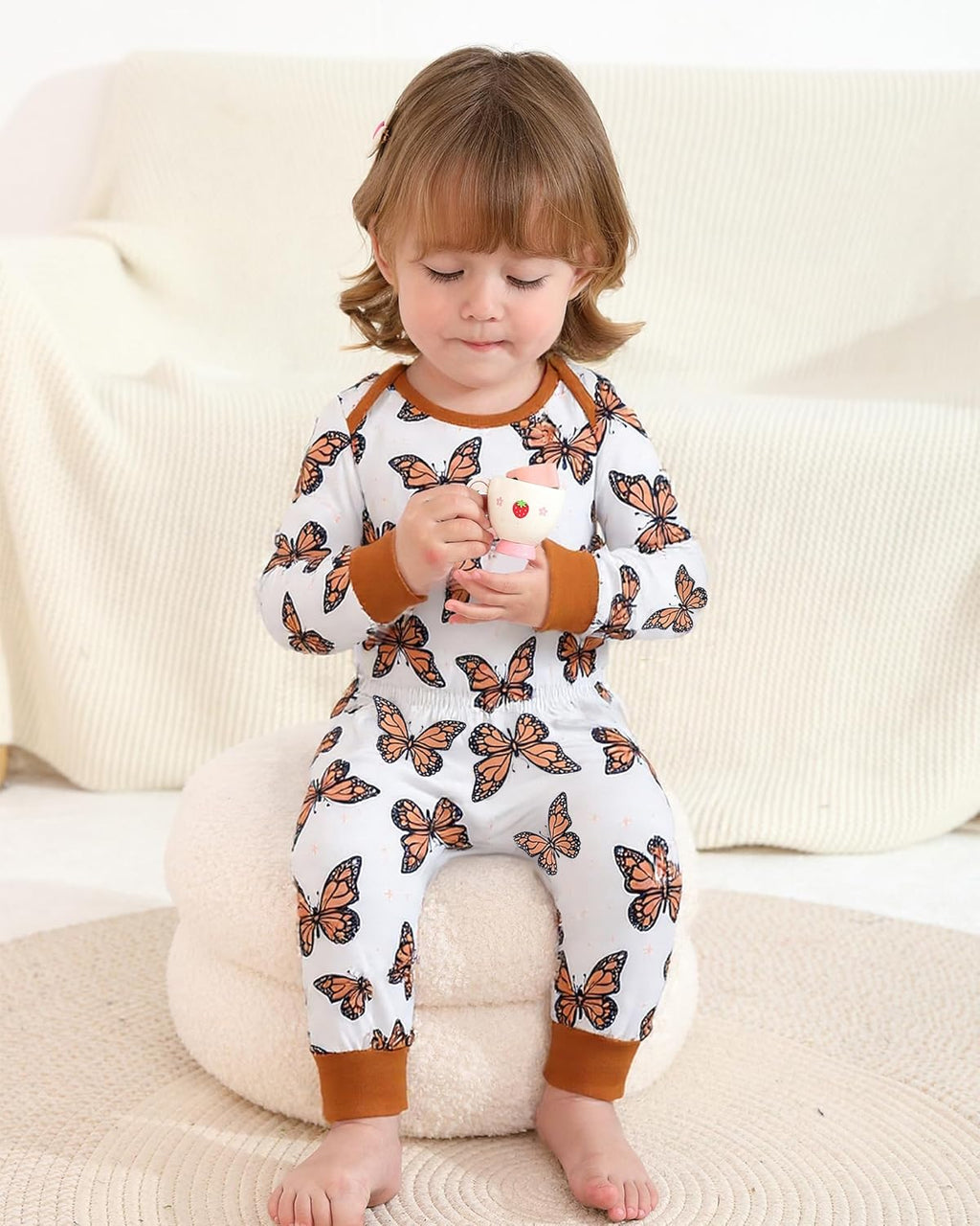 NZRVAWS Newborn Baby Boy Girl Clothes Unisex Infant Romper Pants Set Hat 4-Pack Outfits 0-12 Months 16 Pieces Toddler