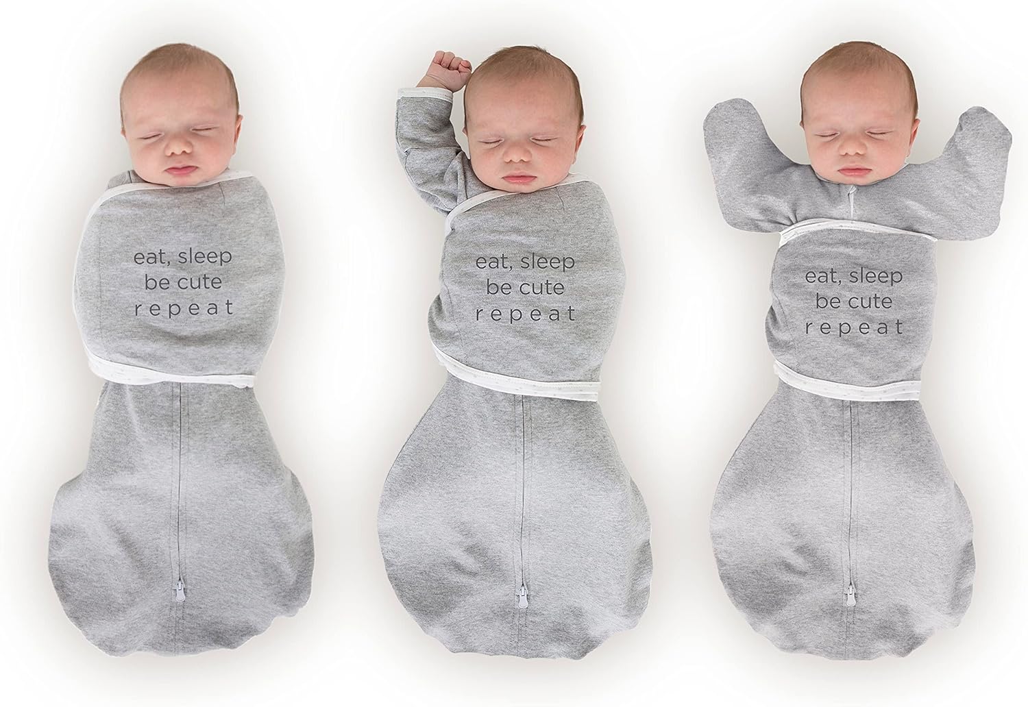 SwaddleDesigns 6-Way Omni Swaddle Sack Arms Up Swaddle for Newborn, More Options to Calm Startle Reflex, Improves Sleep