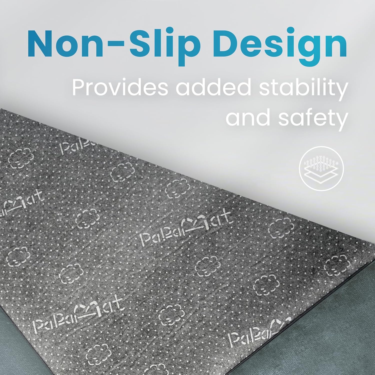 Ultra Soft Baby Play Mat,1.3" Thick Elasti-Foam Tummy Time Mat for Infants,Toddlers,Kids,Water-Repellent Coral Fleece Nursery Rug,Non-Slip Safe for Crawling&Hardwood Floors(Light Grey)