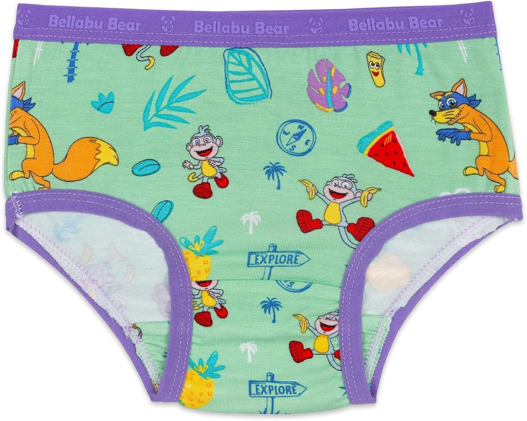 Bellabu Bear Dora Girl's Rayon from Bamboo Underwear 7-Pack