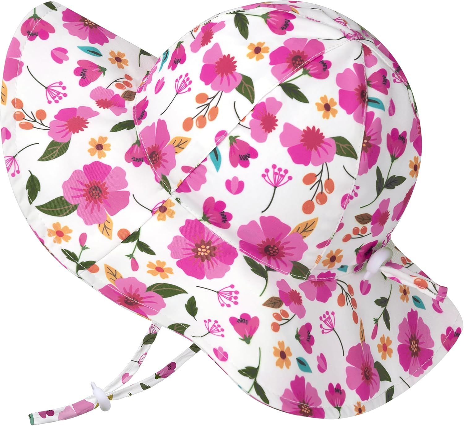 Baby Sun Hat Toddler Girl Beach Hat Adjustable Outdoor Summer Hat UPF 50+ Sun Protection Wide Brim Infant Kids