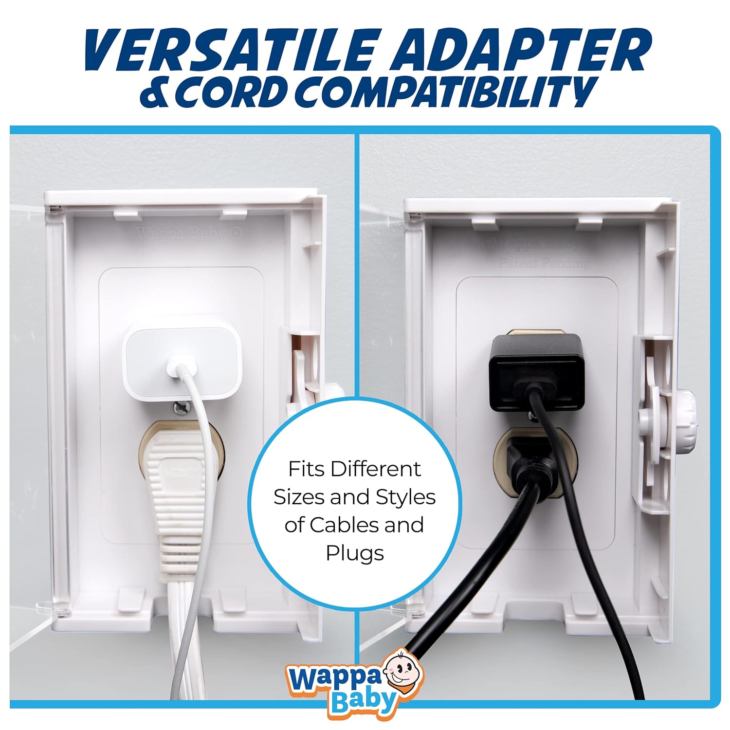 Clear Outlet Cover Box [Patented] Double Lock for Much Better Toddler Proofing, Easier Operation, Simple 3 Step Install with Included Screws. Provides Extra Space Inside for Plugs