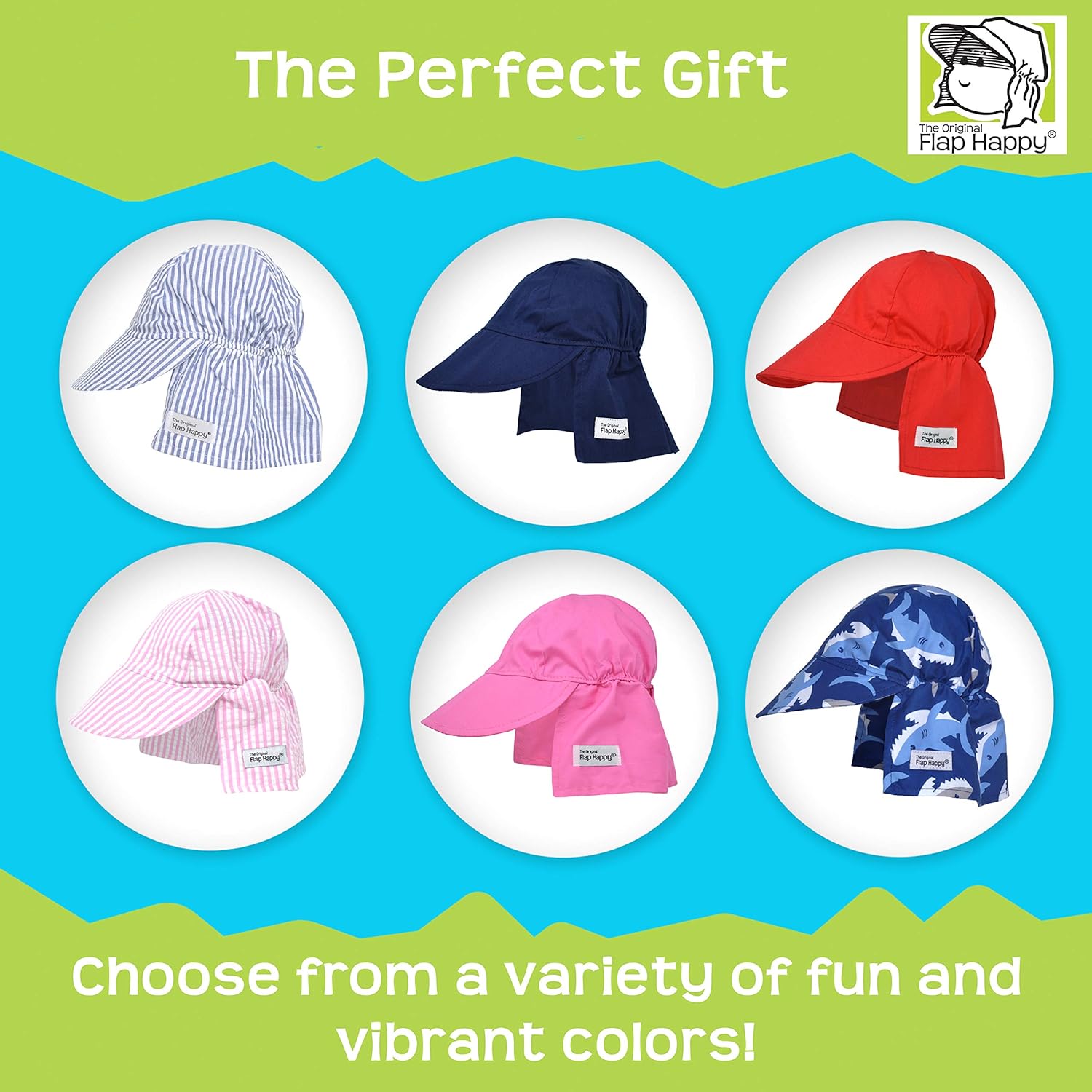 Baby Sun Hat | Toddler Hat with Flap to Protect Kids from Sunburn| UPF 50+ Highest Certified UV Sun Protection | Navy, Medium