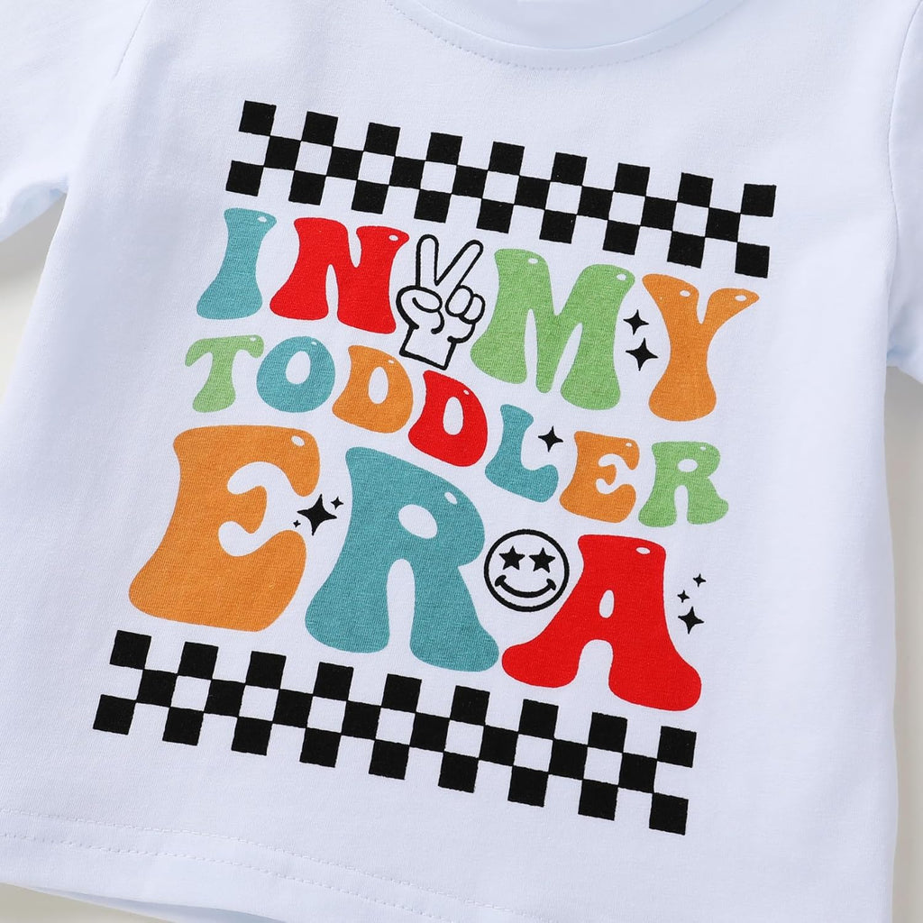 Happy Town Toddler Clothes Baby Boy Girl Smiley Face Shirt Short Sleeve T-Shirt Tee Summer Tops Outfits