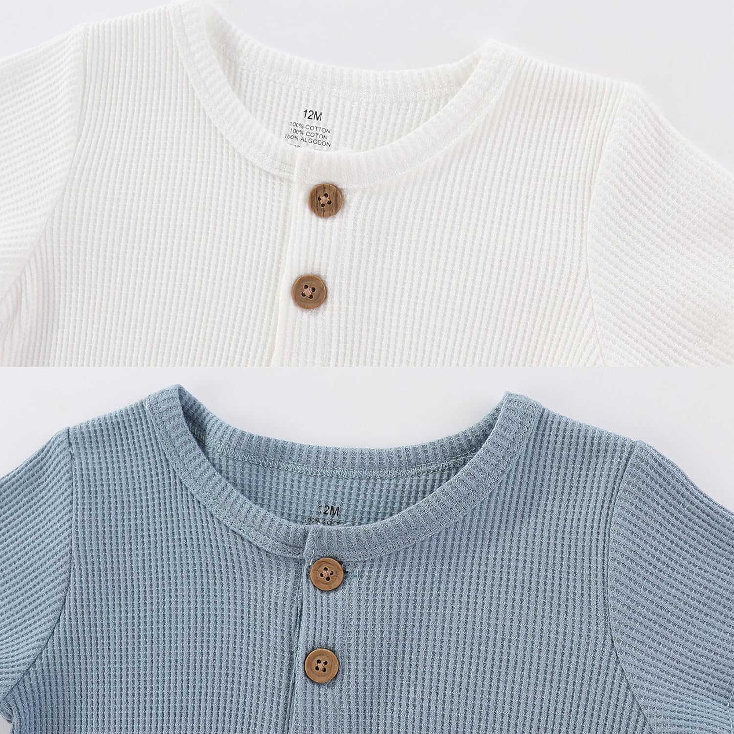 Baby Bodysuits Solid Romper One-Piece Newborn Clothes 2 Pack Baby Shower Gifts