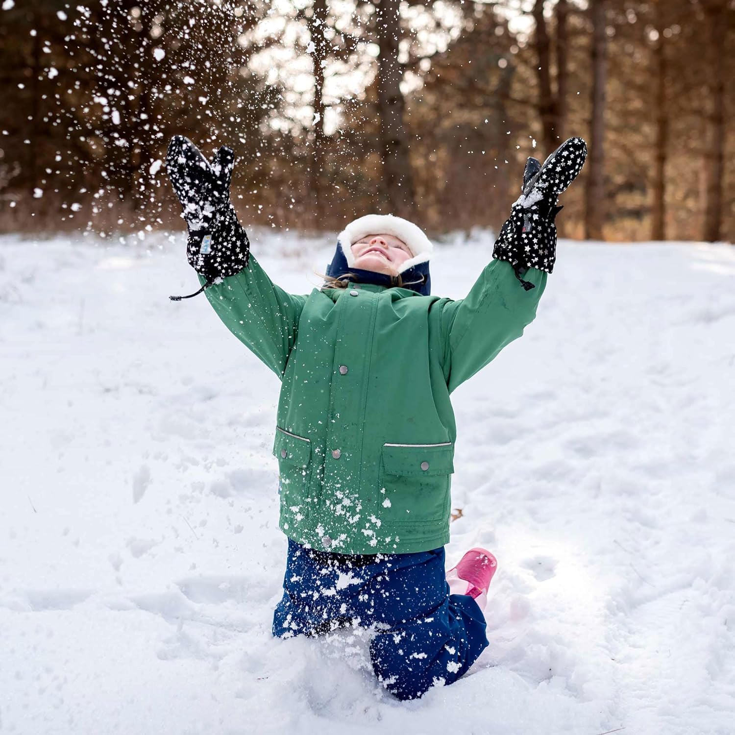 JAN & JUL Waterproof Fleece Lined Rain Jacket, Raincoat for Kids