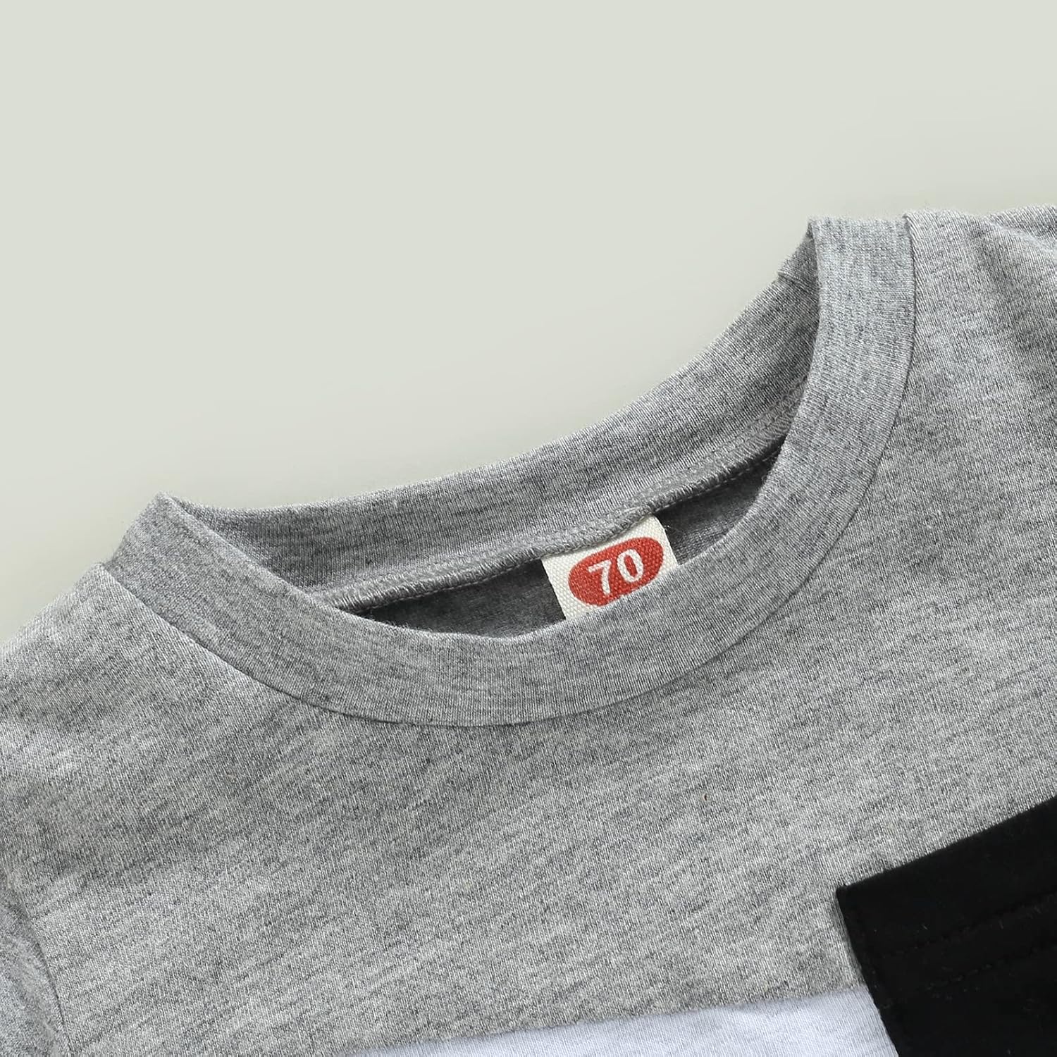 fhutpw Baby Toddler Boy Clothes Summer Outfits 6 12 18 24 Months Patchwork Short Sleeve T Shirt & Shorts Sets with Pockets