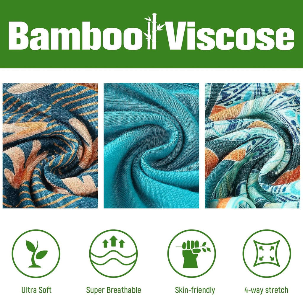 OPAWO Bamboo Baby Pajamas 3 Pack, Double Zipper Bamboo Sleepers for Baby Boy Girl Romper, Toddler Summer Clothes Outfit 0-24M