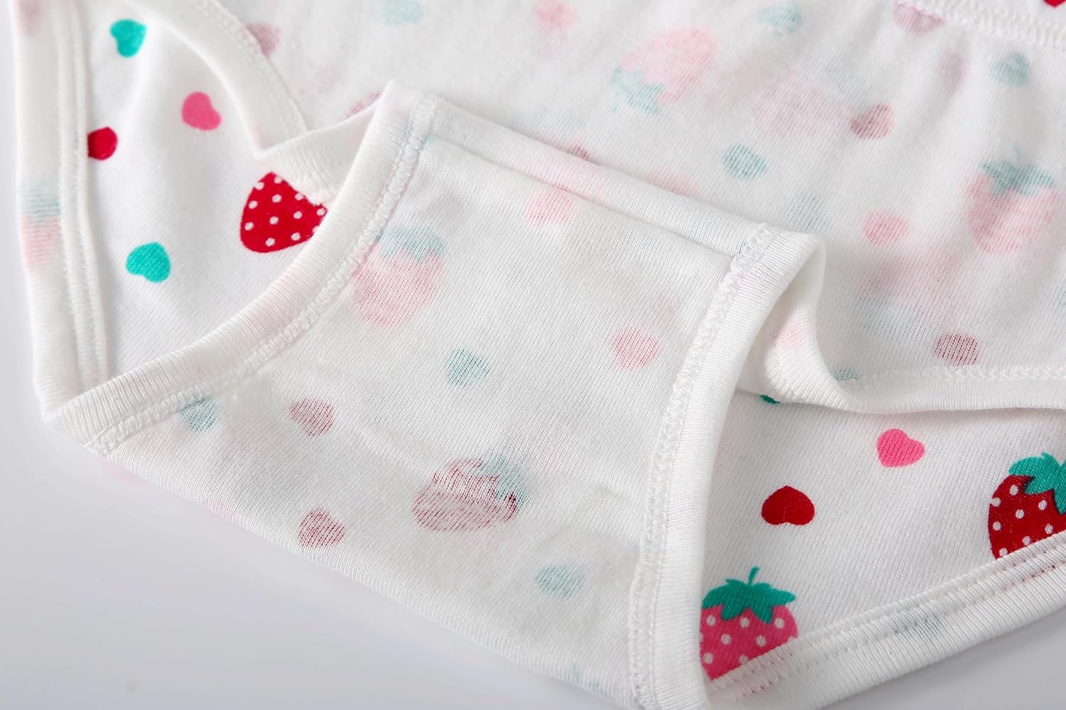 Family Feeling Little Girl Underwear Toddler Panties Big Kids Undies Soft 100% Cotton