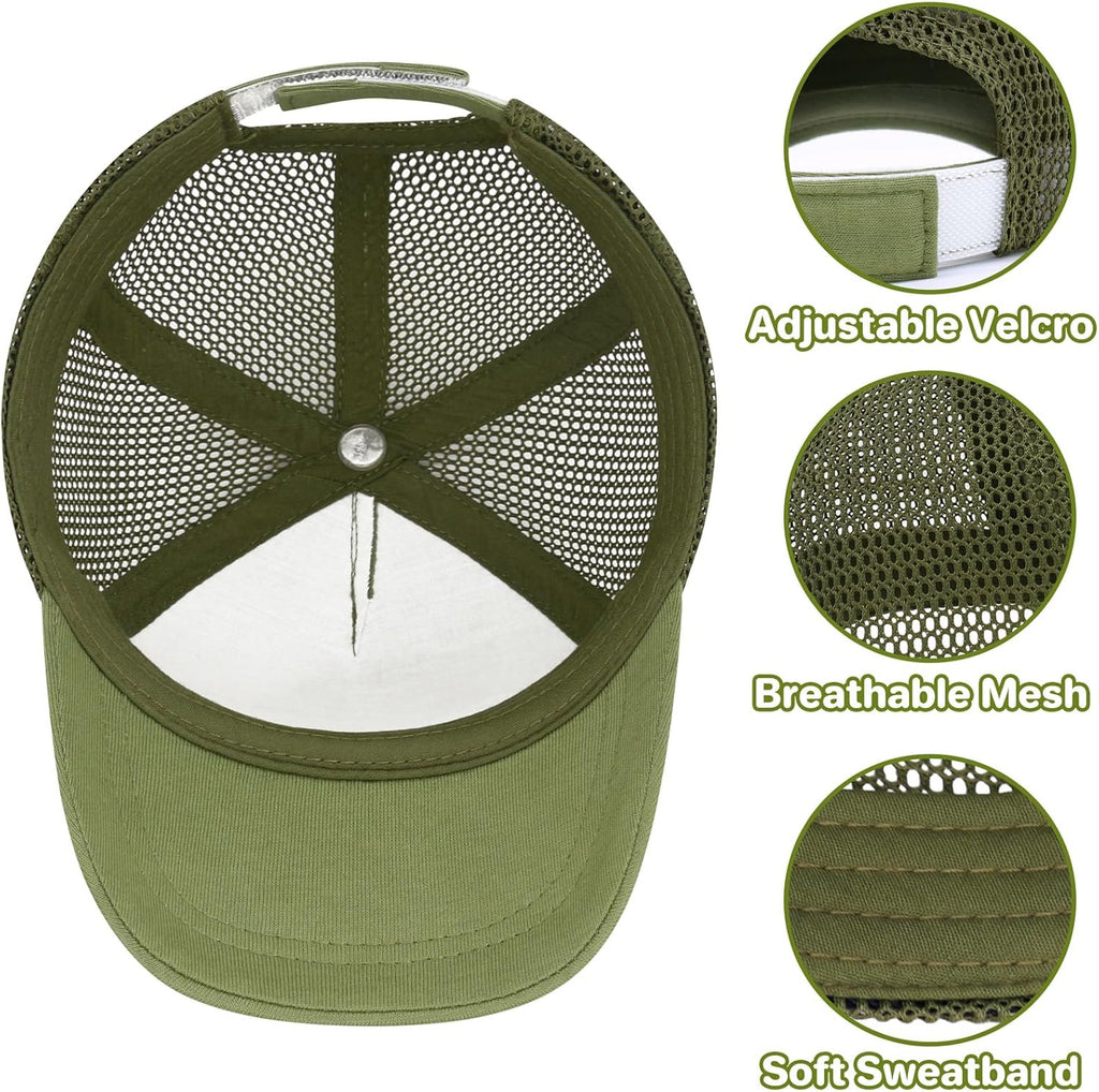 qikqik Baby Baseball Cap Toddler Baseball Hat with Mesh Infant Sun Hat UPF 50+ Baby Ball Cap Toddler Girl Hats Kids Hat Boys