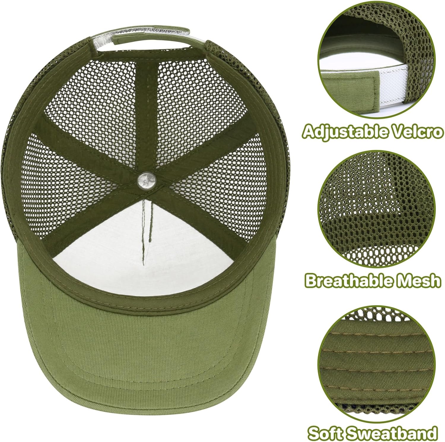 qikqik Baby Baseball Cap Toddler Baseball Hat with Mesh Infant Sun Hat UPF 50+ Baby Ball Cap Toddler Girl Hats Kids Hat Boys