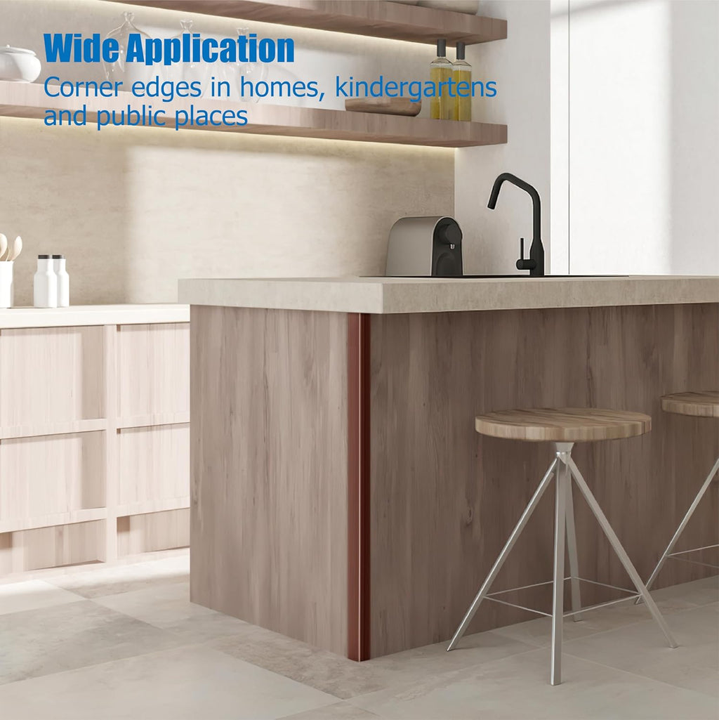 Wall Corner Protectors 4 Pack,1.57x1.57x23.62x0.12 inch PVC Double Side Proof Corner Guards for Sharp Edges, Self-Adhesive Corner Protectors for Home, Kindergarten,Thickness-3mm(0.12 in)