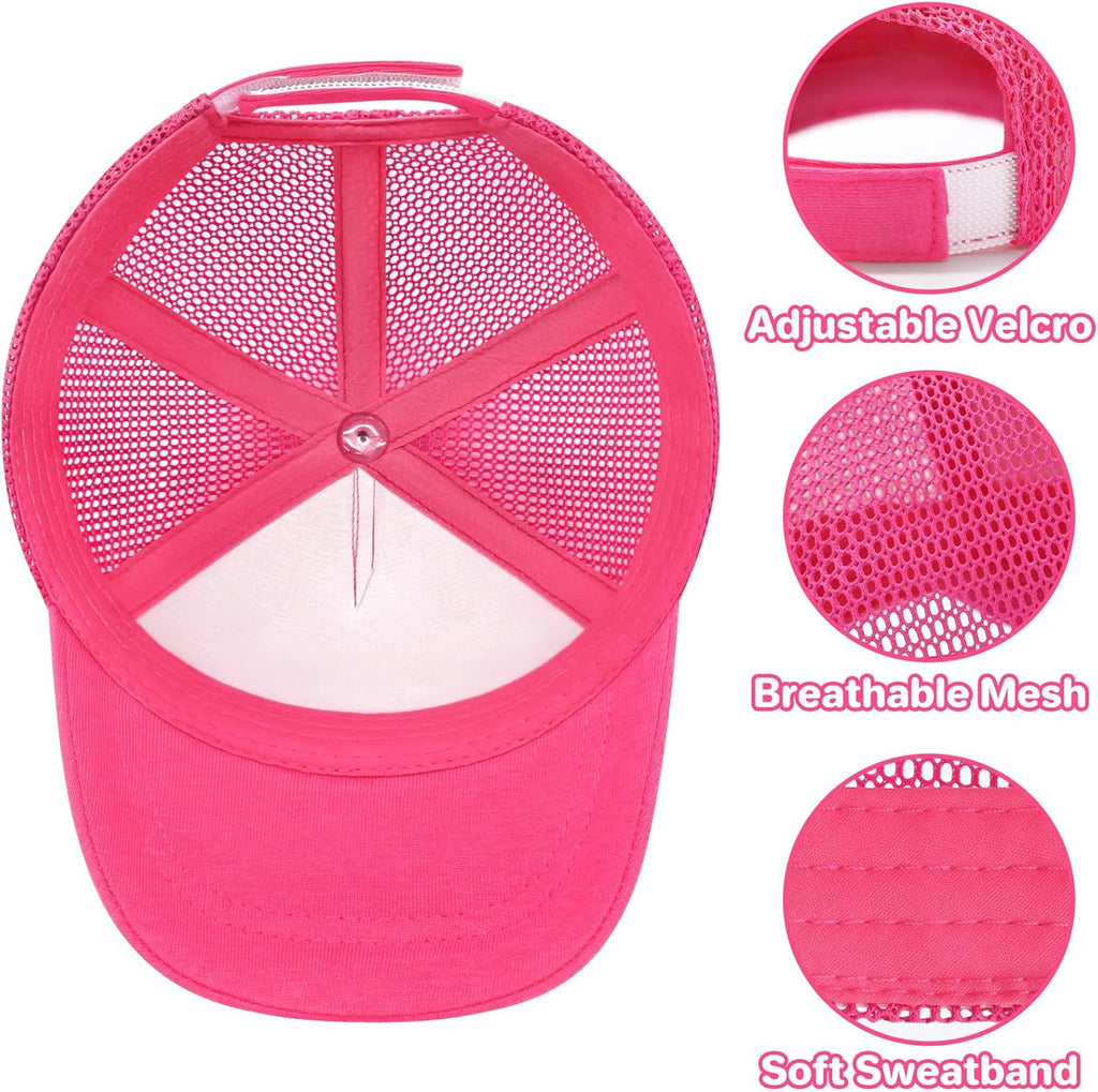 qikqik Baby Baseball Cap Toddler Baseball Hat with Mesh Infant Sun Hat UPF 50+ Baby Ball Cap Toddler Girl Hats Kids Hat Boys