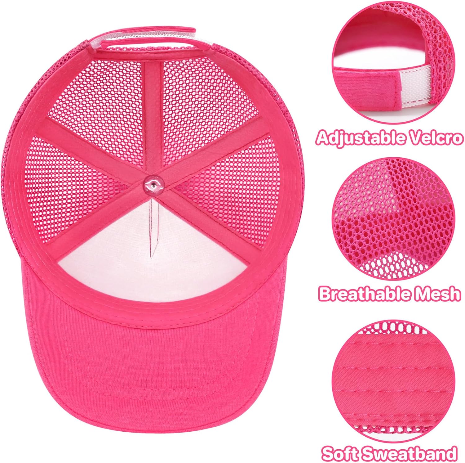 qikqik Baby Baseball Cap Toddler Baseball Hat with Mesh Infant Sun Hat UPF 50+ Baby Ball Cap Toddler Girl Hats Kids Hat Boys