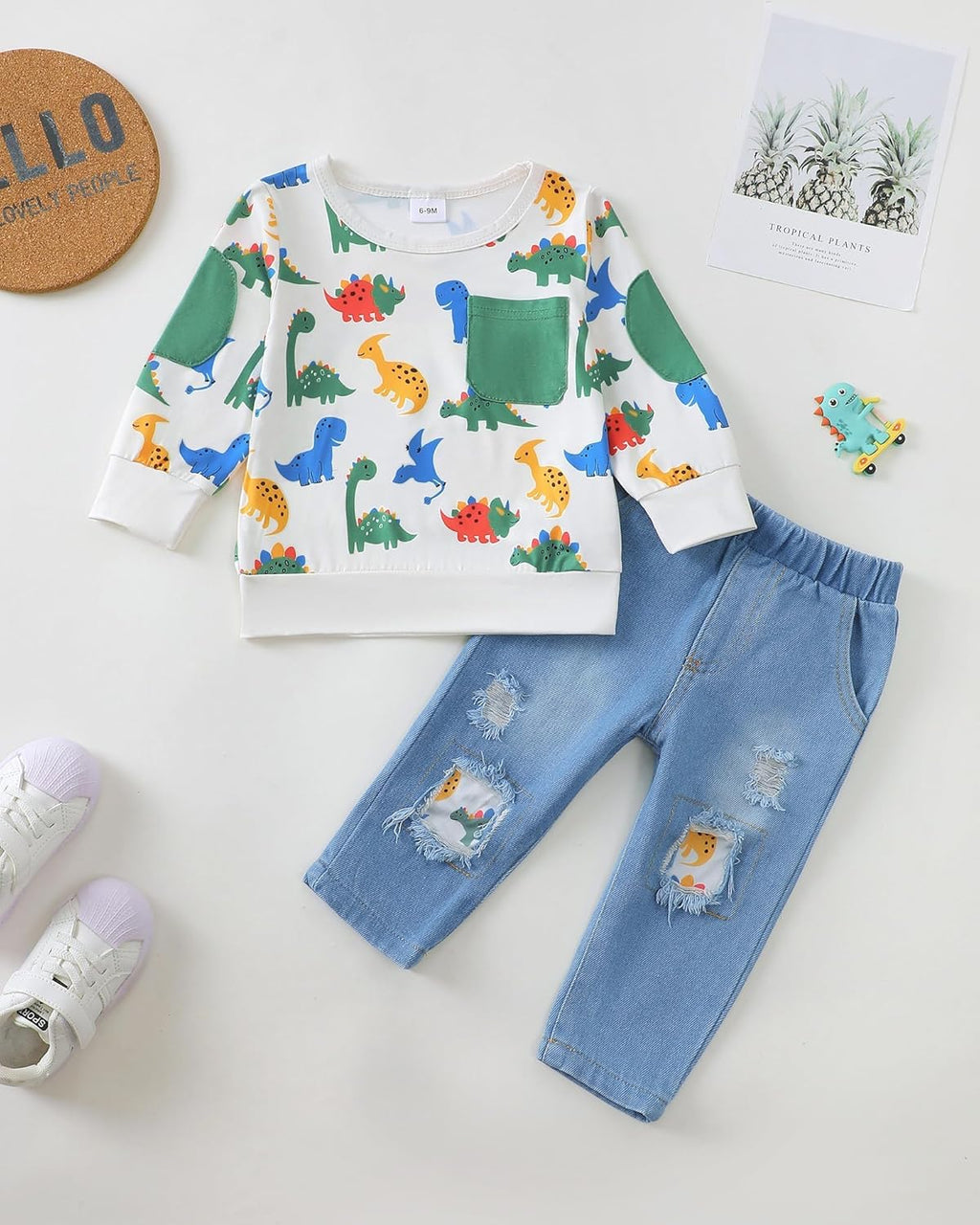 Toddler Baby Boy Outfits Fall Winter Clothes Color Block Long Sleeve Sweatshirt Tops + Jogger Pants Set 2PCS