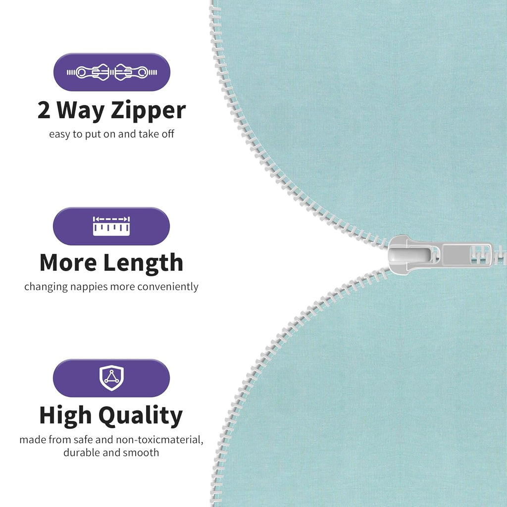 PuppyPaws Baby Sleep Sack, Transition Swaddle, Sleep Sack 3-6 Months, Wearable Blanket Baby with 2-Way Zipper, Swaddles for Newborns Summer, 95% Rayon derived from Bamboo, 5% Spandex