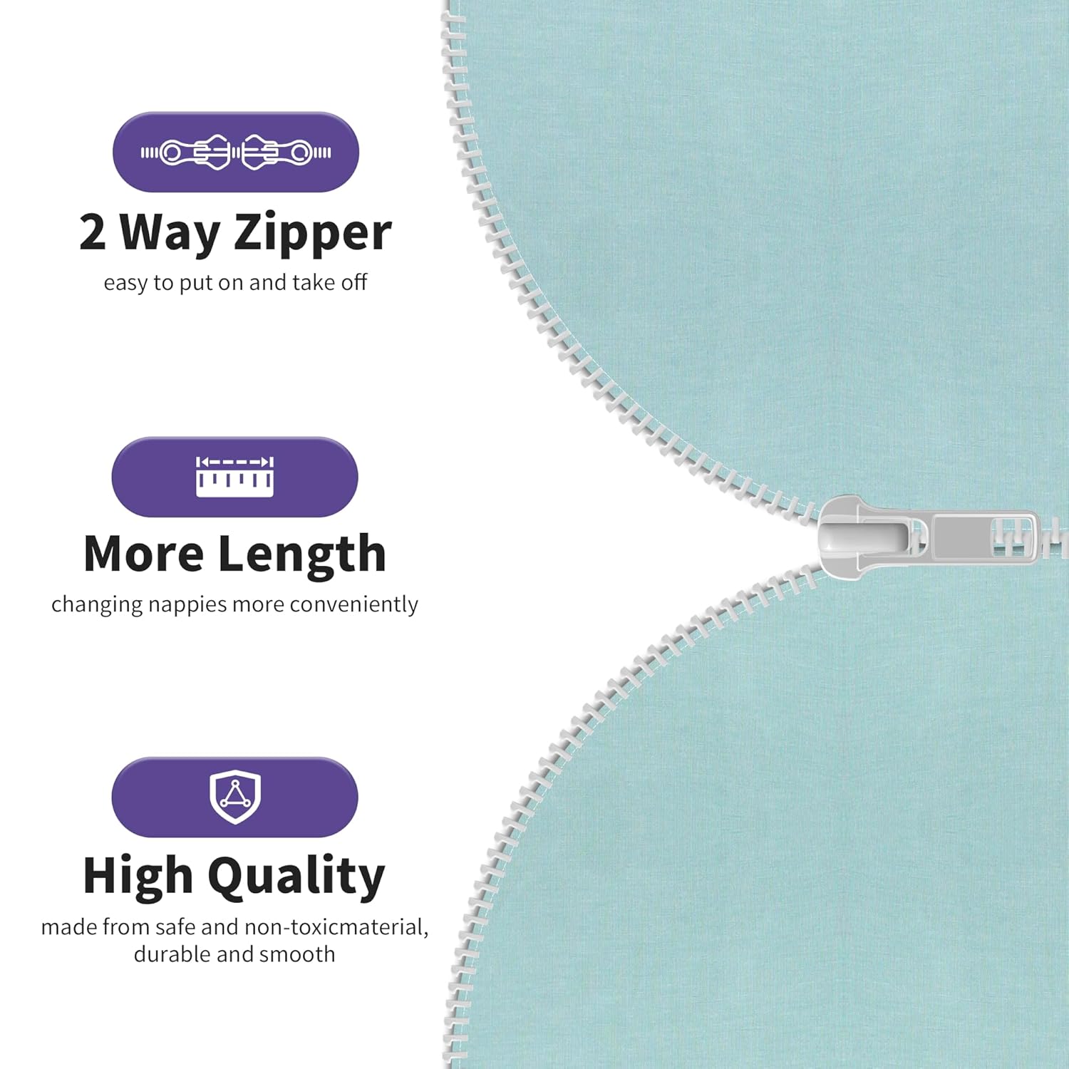 PuppyPaws Baby Sleep Sack 2-Pack Set, Transitional Swaddle, Sleep Sack 6-9 Months, Wearable Blanket Baby with 2-Way Zipper Summer, 95% Rayon derived from Bamboo, 5% Spandex