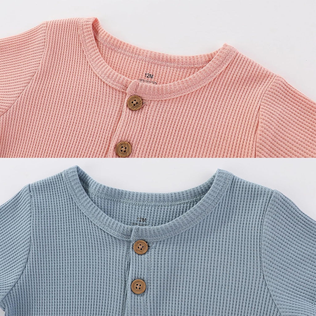 Baby Bodysuits Solid Romper One-Piece Newborn Clothes 2 Pack Baby Shower Gifts