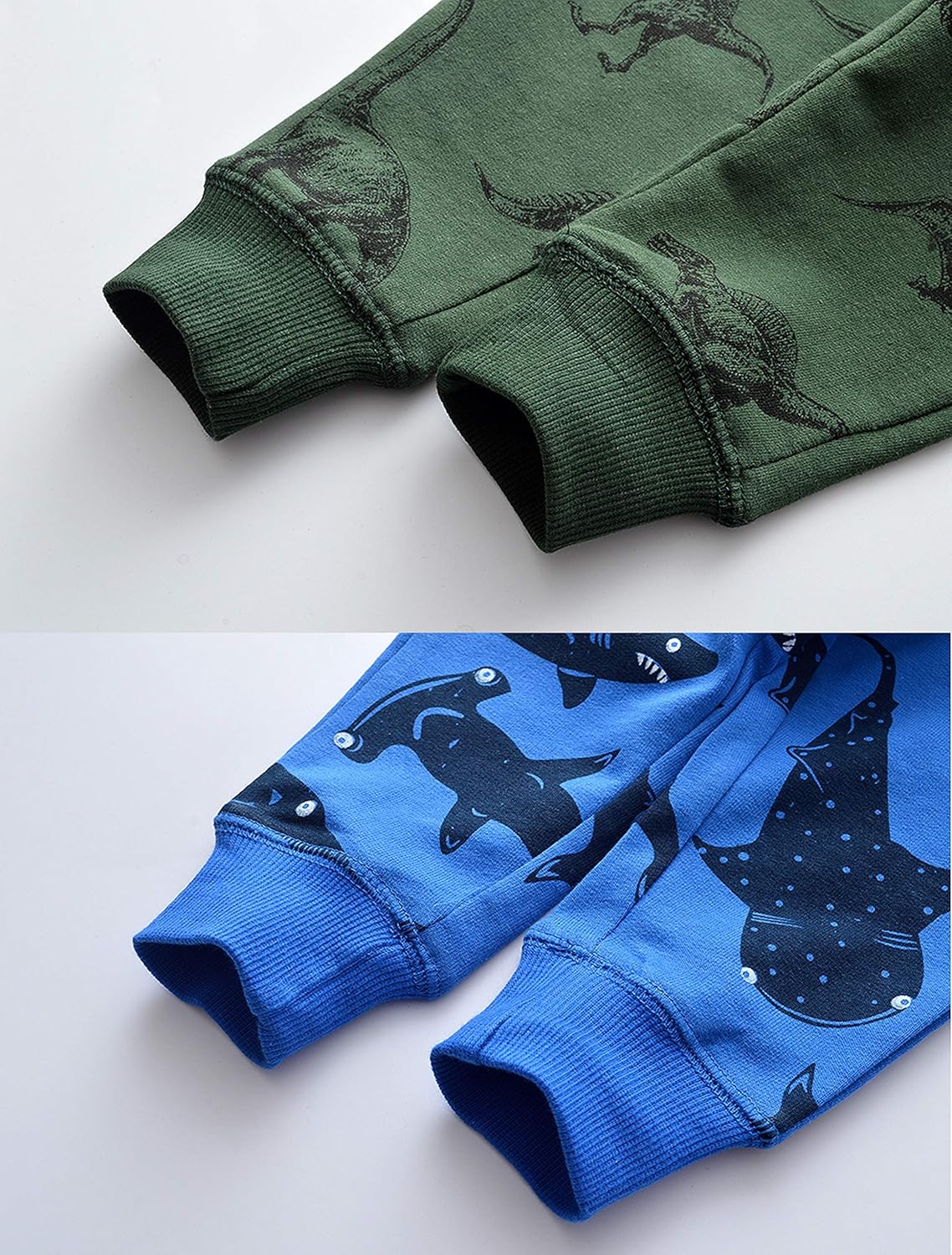 HUAER& Baby Boy's Jogger Pants Dinosaur Car Drawstring Elastic Sweatpants