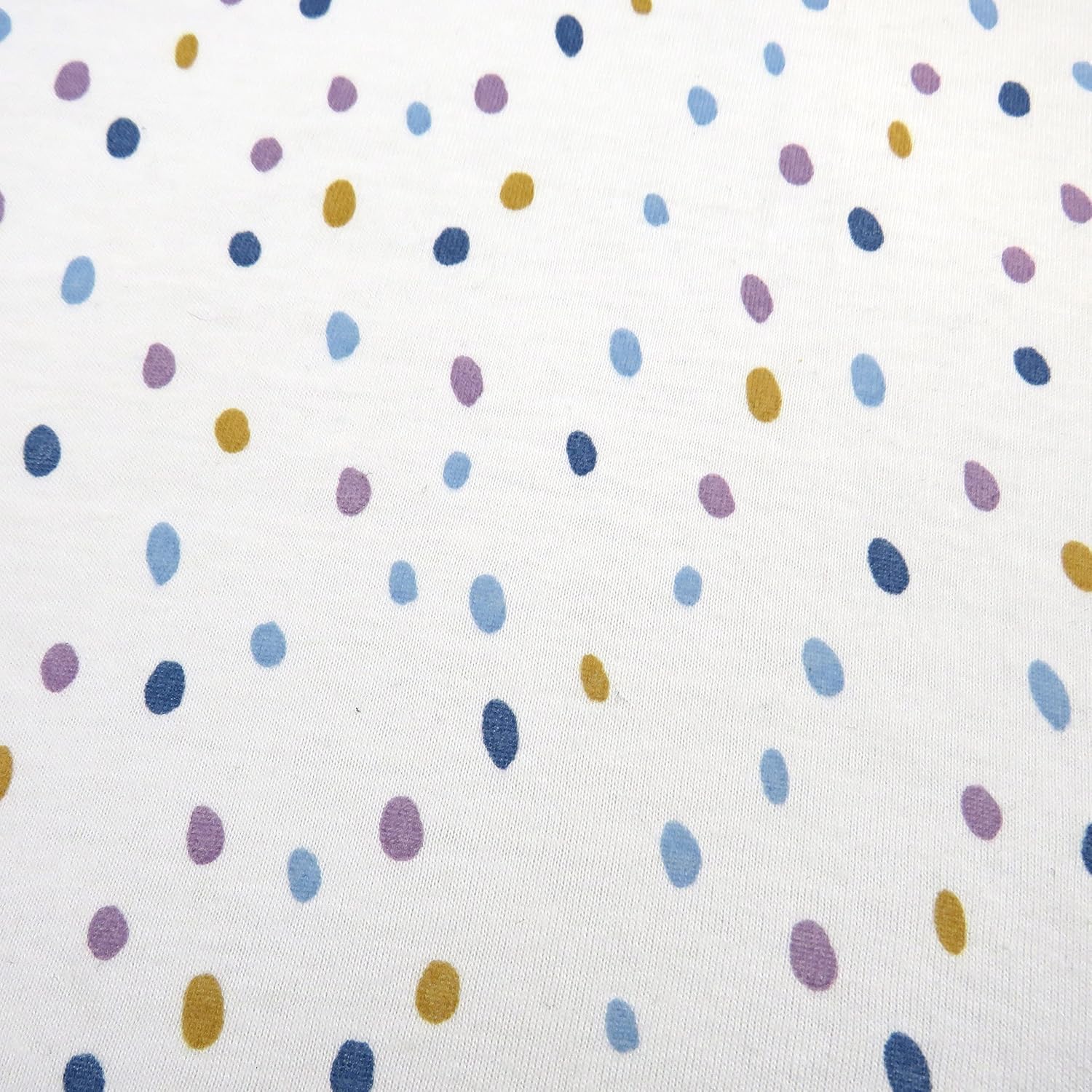 HonestBaby Girls Organic Cotton Changing Pad Cover, Marker Dot Purple, One Size