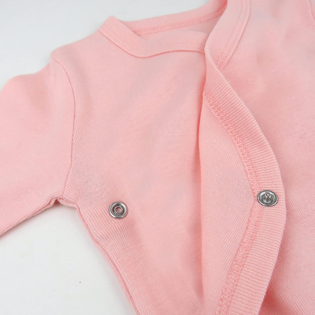 HonestBaby unisex-baby 3-pack Long Sleeve Side-snap Kimono Bodysuits Organic Cotton for Infant Baby Boys, Girls, Unisex