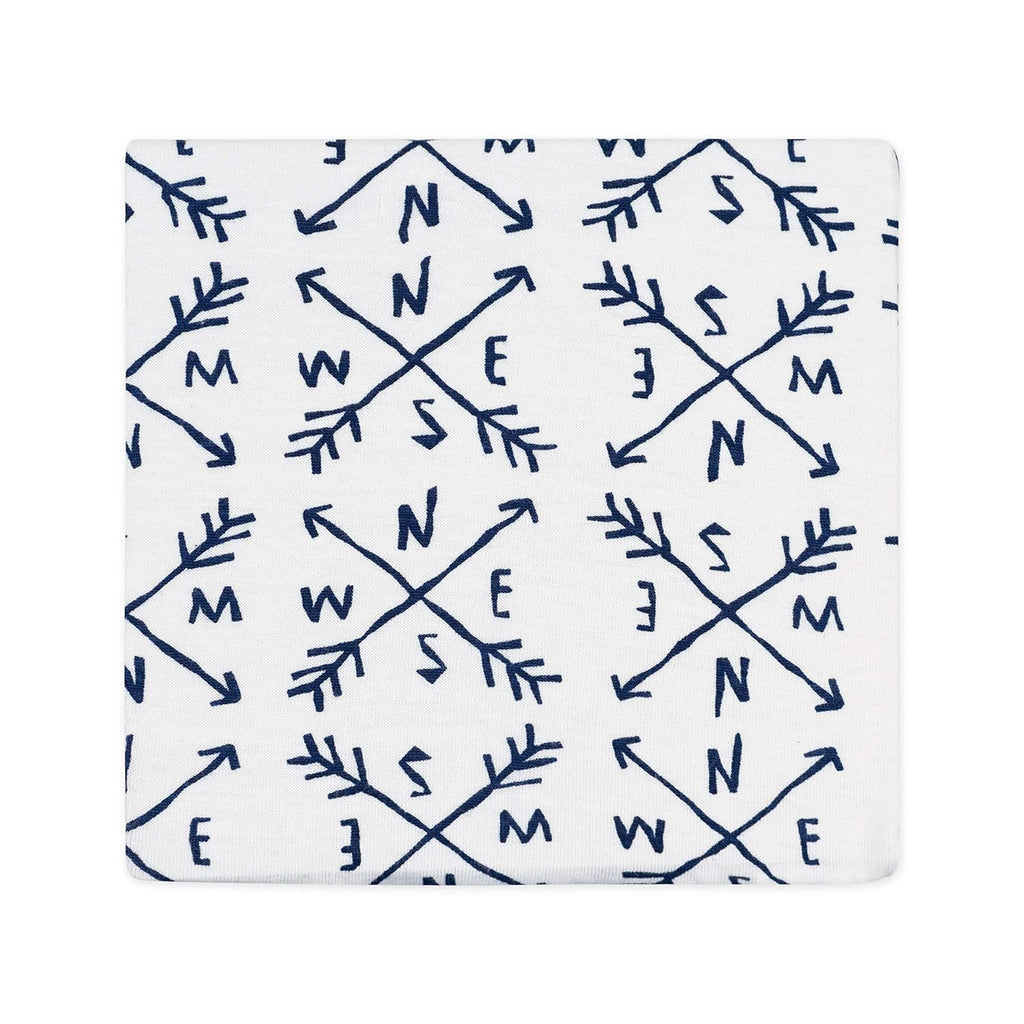 HonestBaby Organic Cotton Changing Pad Cover, Compass, One Size