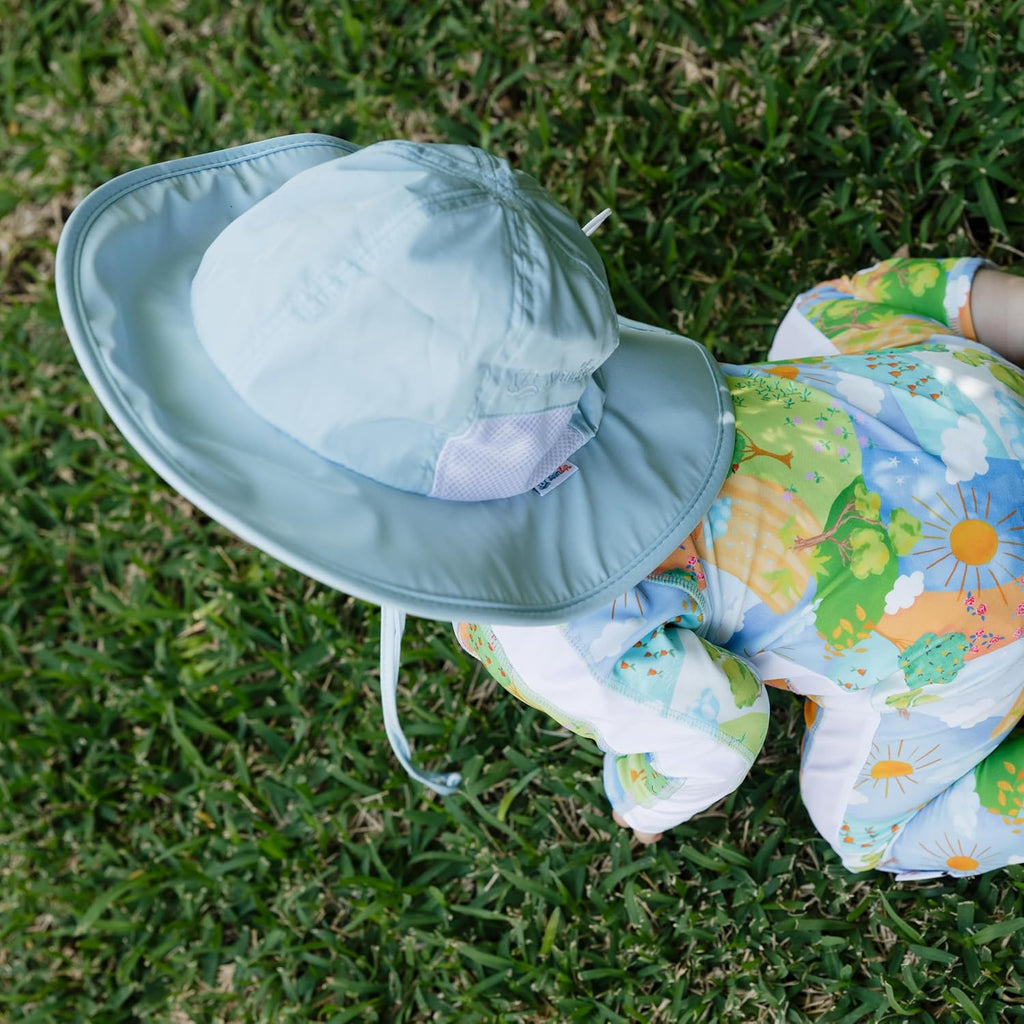 SwimZip Wide Brim Sun Hat | UPF 50+ Protection for Baby, Toddler, and Kids